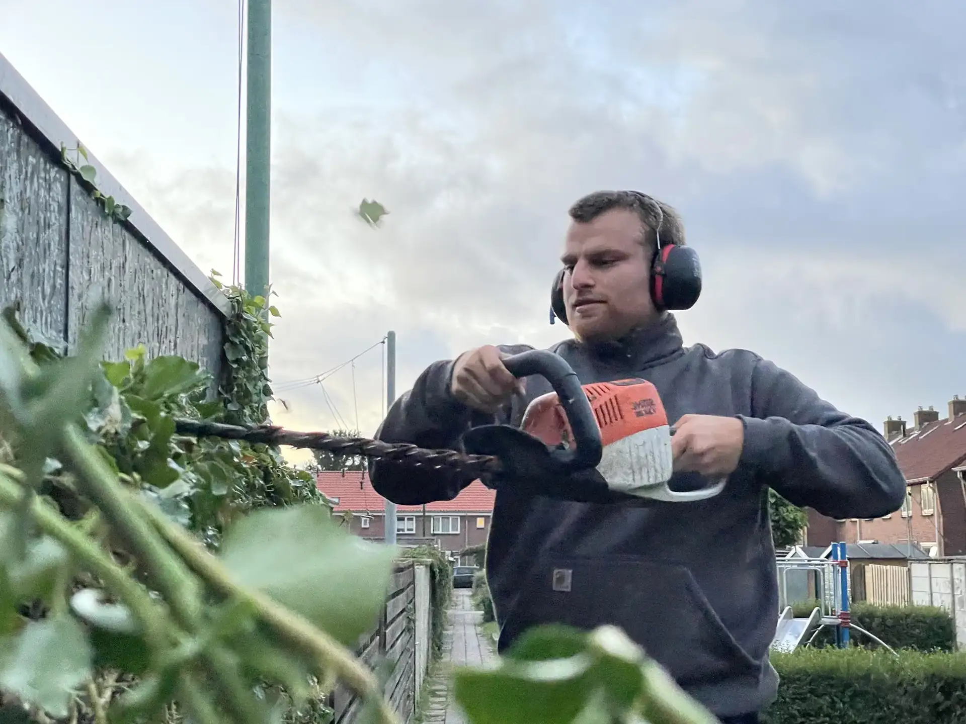 Bram Kortekaas aan het werk