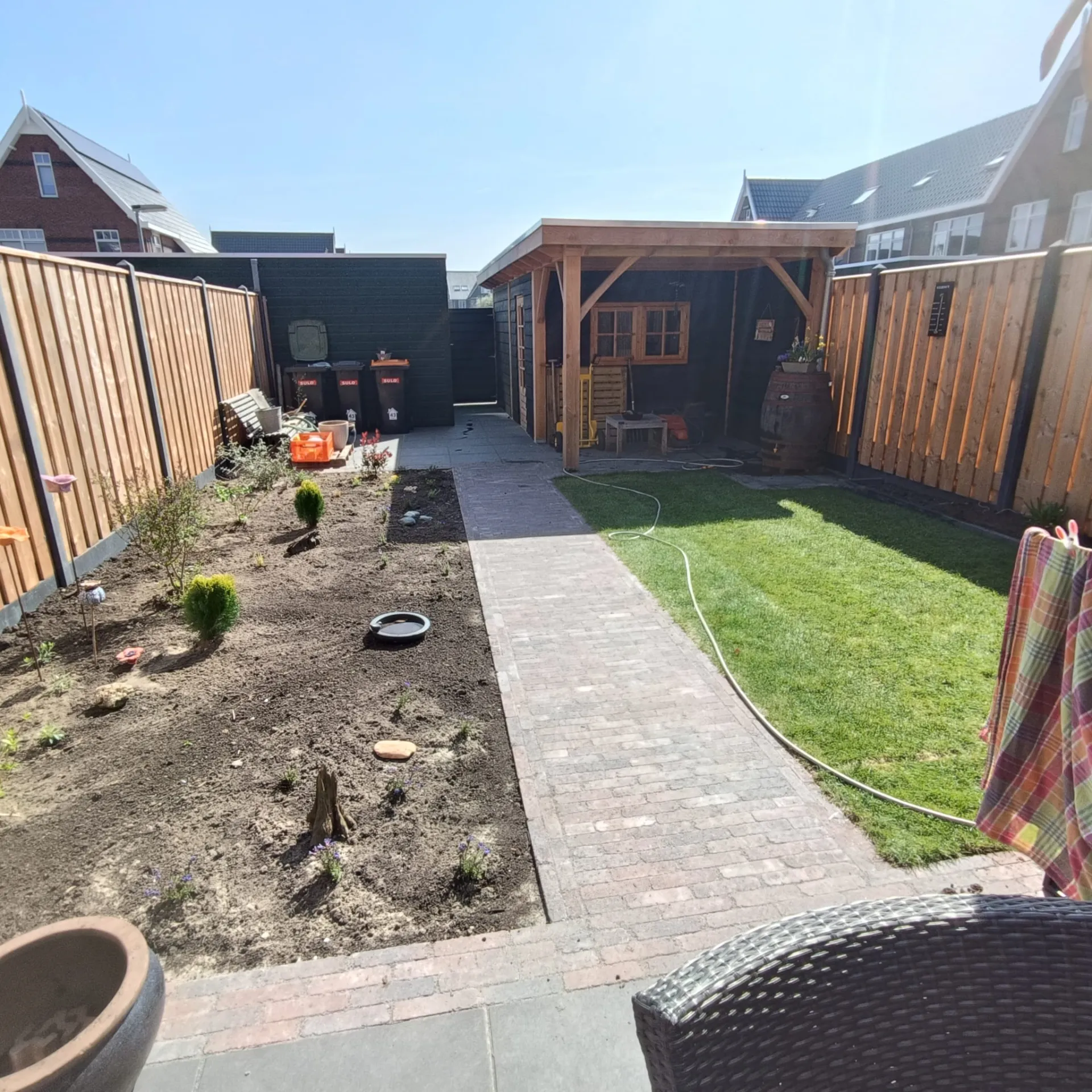 Bestrating achtertuin in Limmen